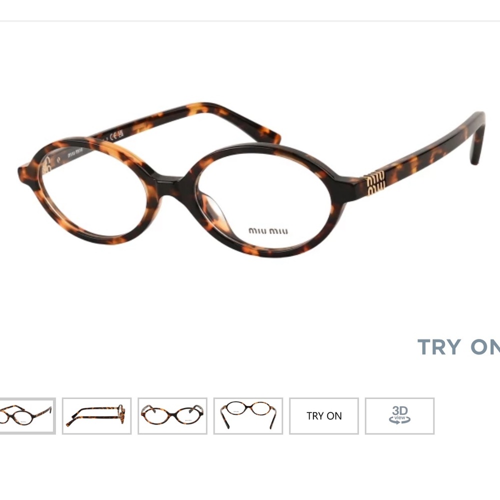 Miu miu oval glasses